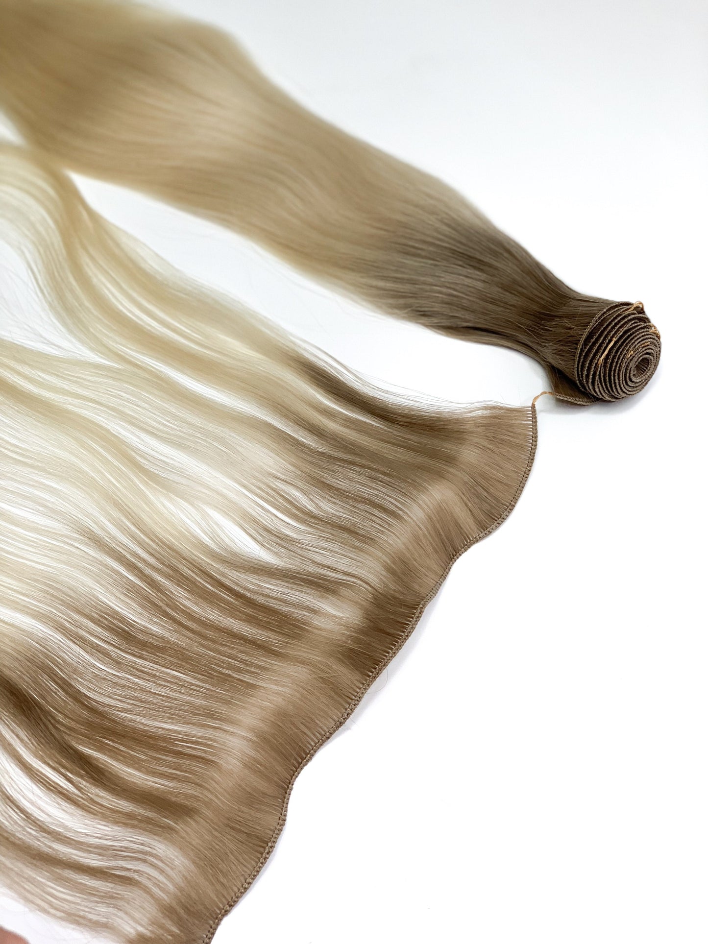 Hair Wefts Hand tied / Bundles Color _2/20 GVA hair_One donor line.