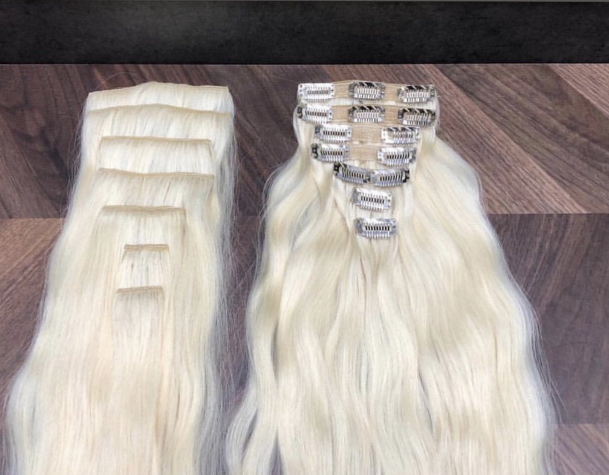 Hair Clips Color _1B/5Q GVA hair_Luxury line.