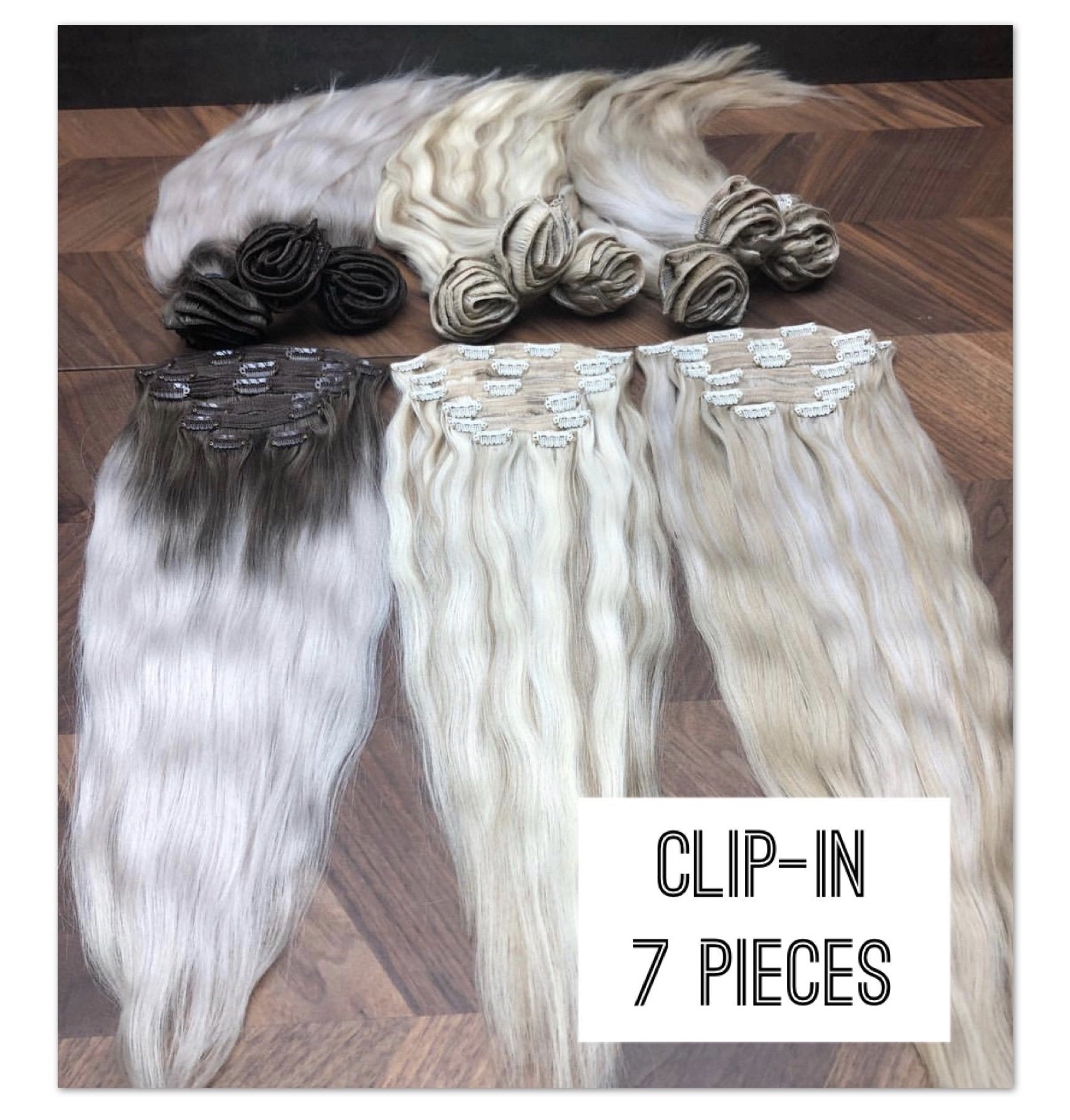 Hair Clips Color _1B/5Q GVA hair_Luxury line.