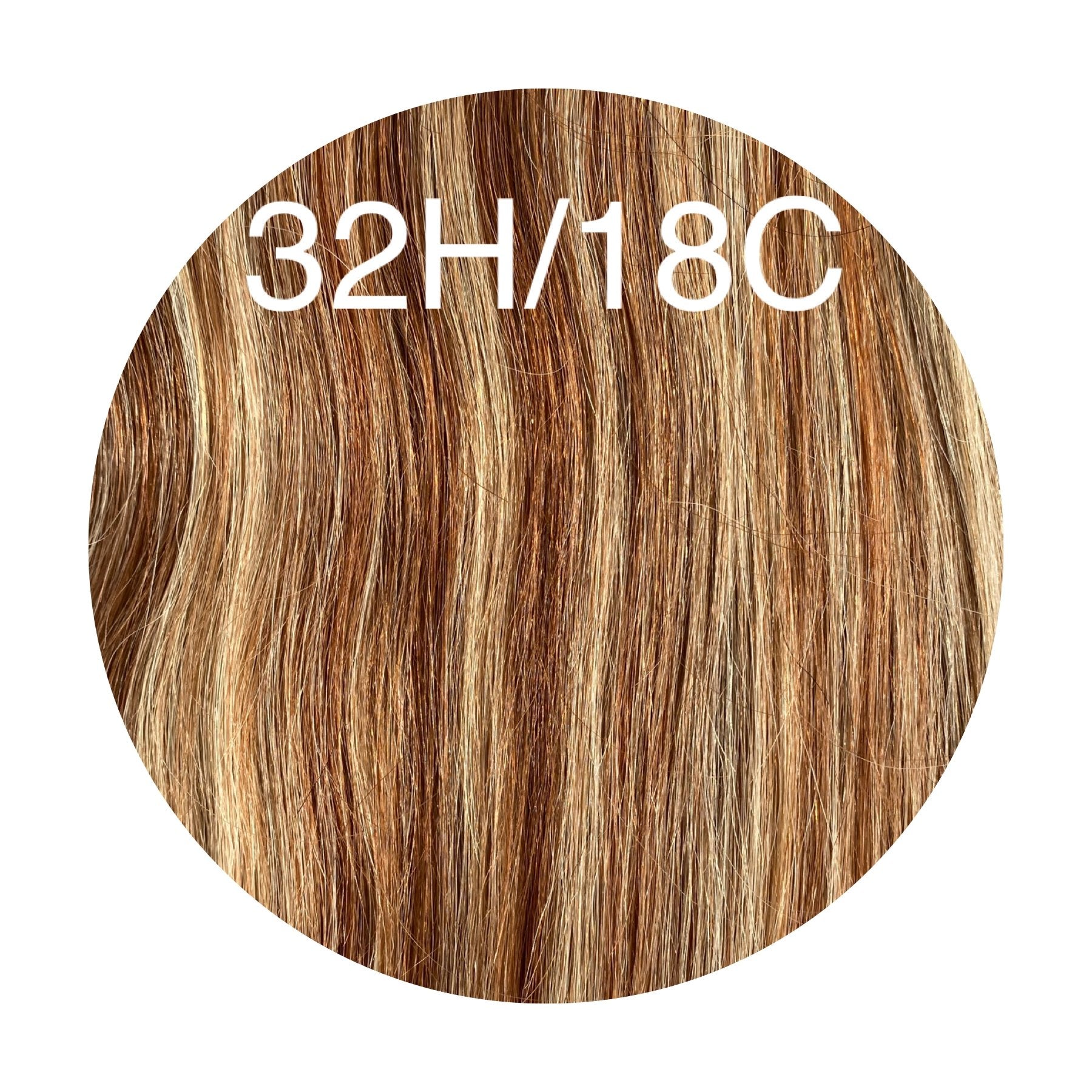 Hair Wefts Hand tied / Bundles Color _32H/18C GVA hair_Luxury line.