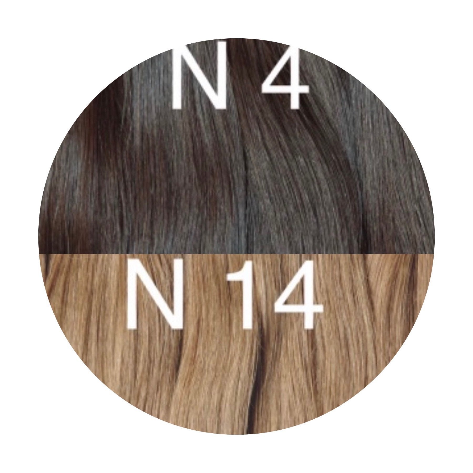 Hair Wefts Hand tied / Bundles Color _4/14 GVA hair_One donor line.