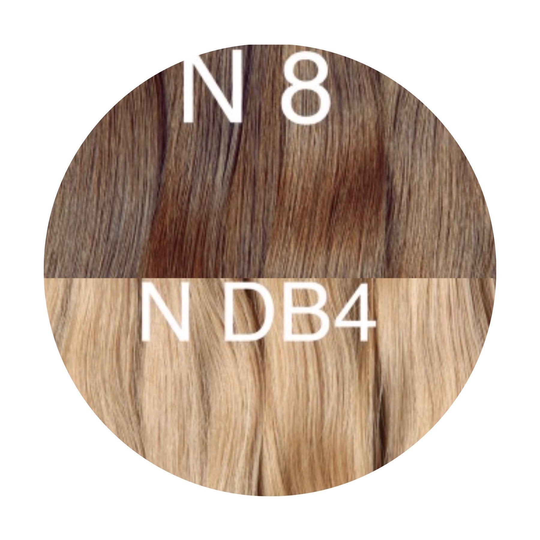 Hair Wefts Hand tied / Bundles Color _8/DB4 GVA hair_One donor line.