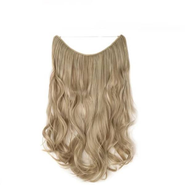 GVA Hair, Halo, hair extension, human hair, dark black, natural real hair extension, Halo, 100 gram, dark black, color 1.
