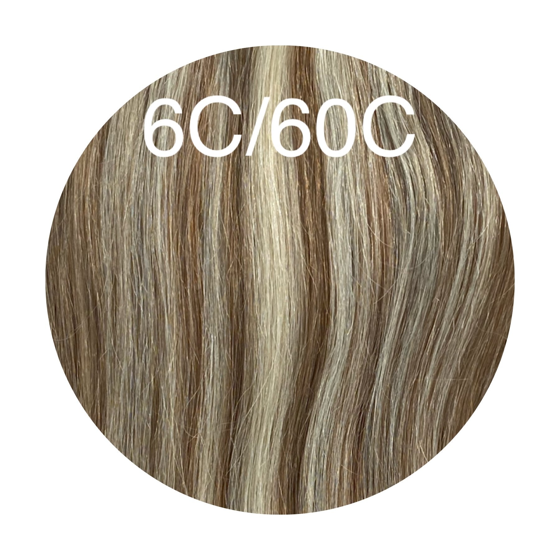 Hot Fusion, Flat Tip Color _6C/60C GVA hair_Luxury line.
