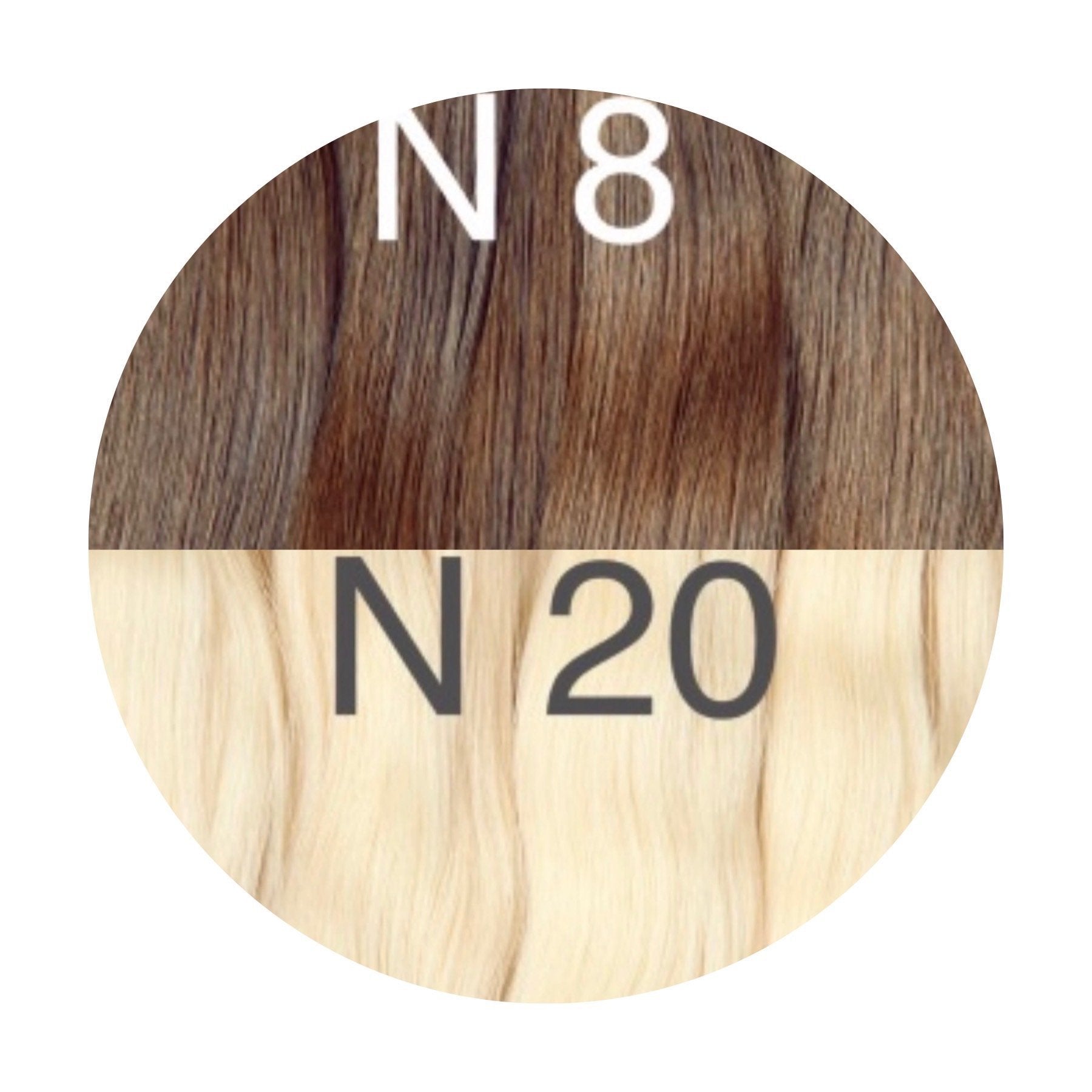 Hot Fusion, Flat Tip Color _8/20 GVA hair_One donor line.
