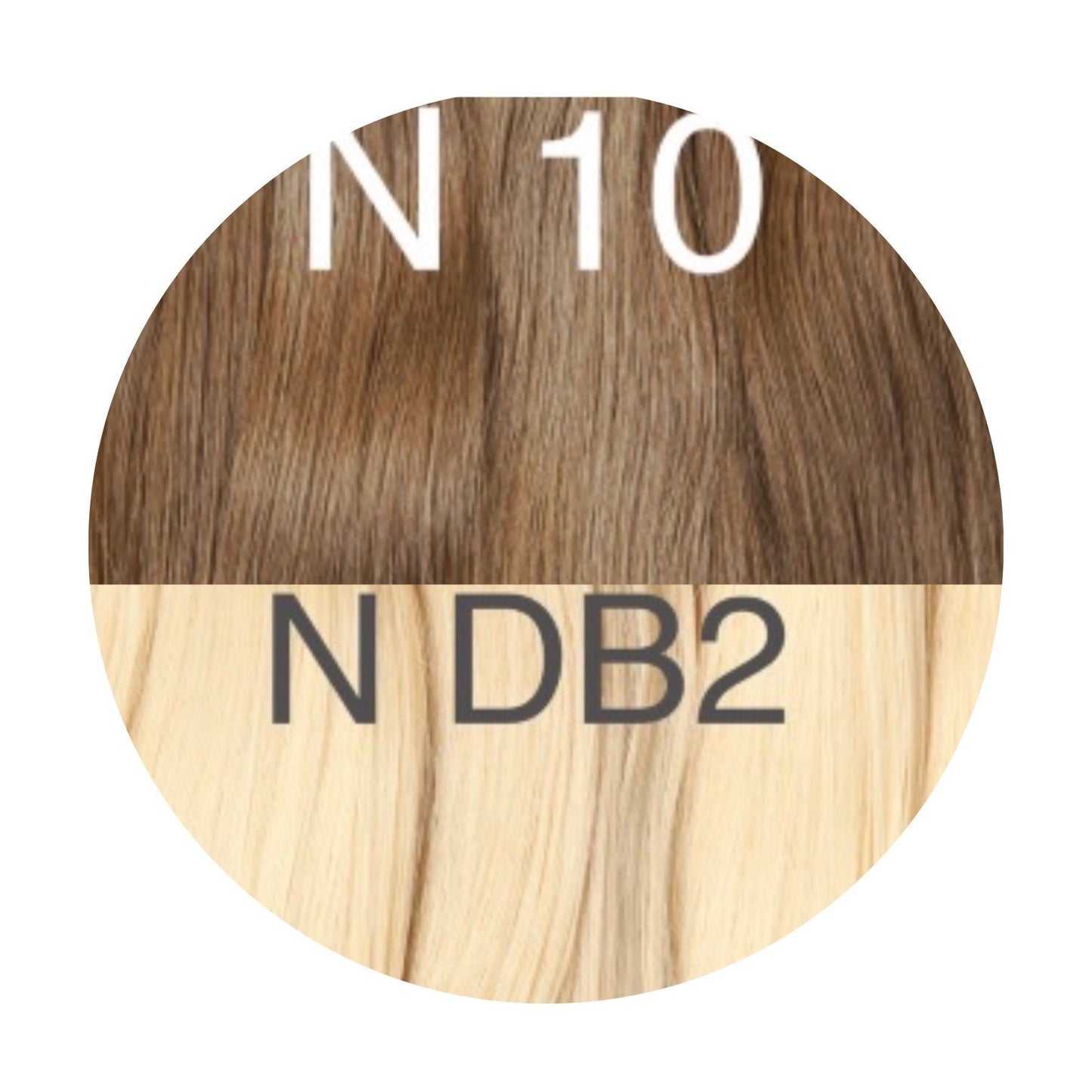 Machine Wefts / Bundles Color _10/DB2 GVA hair_One donor line.