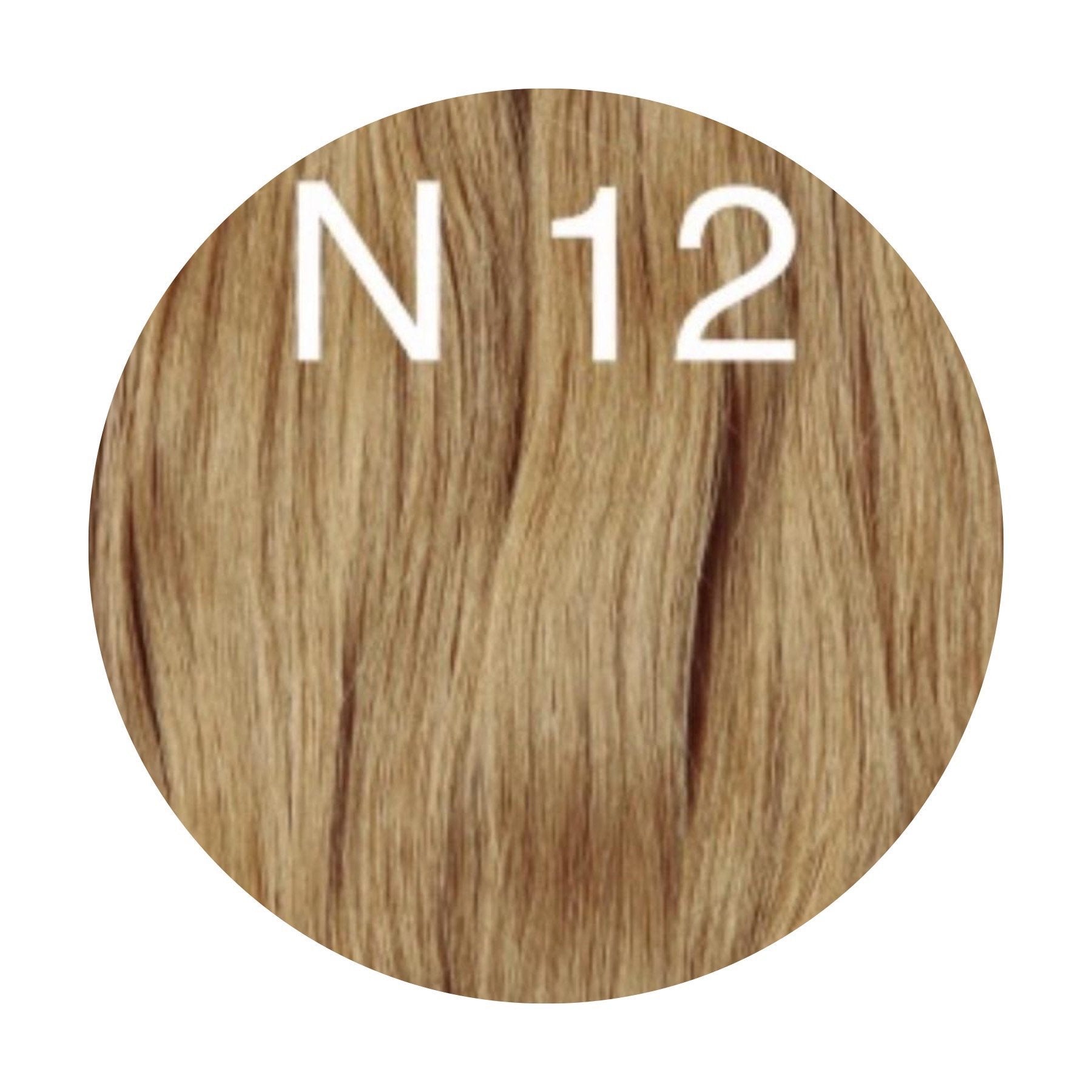 Machine Wefts / Bundles Color 12 GVA hair_One donor line.