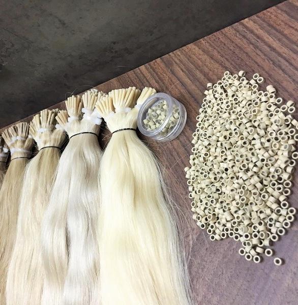 Micro links / I Tip Color _8H/60C GVA hair_Luxury line.