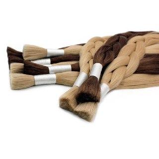 GVA Hair, Raw Cut Hair, hair extension, human hair, blond, natural real hair extension, Raw Cut Hair, 100 gram, blond, color 6C.