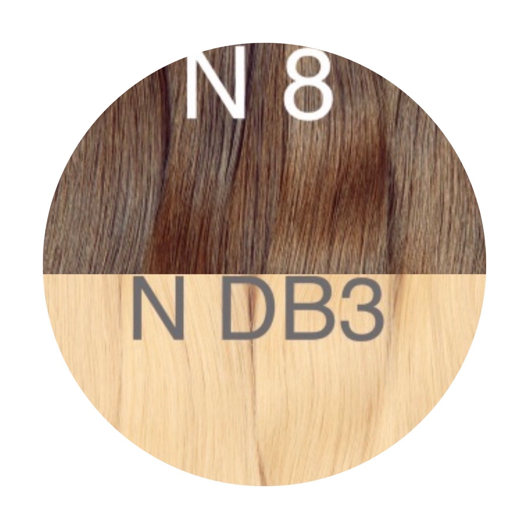 Raw Cut / Bulk Hair Color _8/DB3 GVA hair_One donor line.