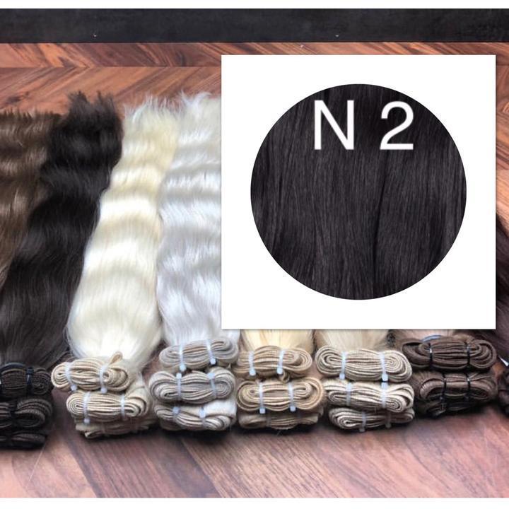 Wefts BLACK & BROWN.