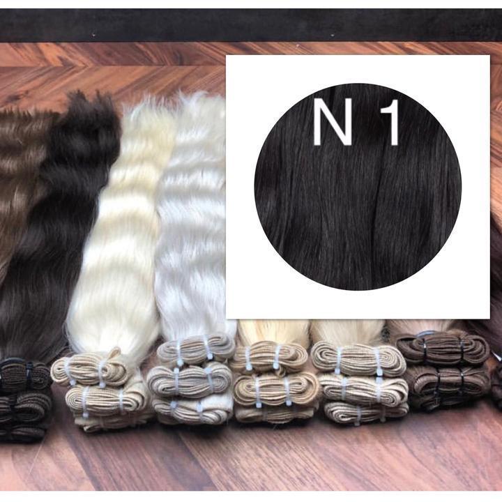 Wefts BLACK & BROWN.